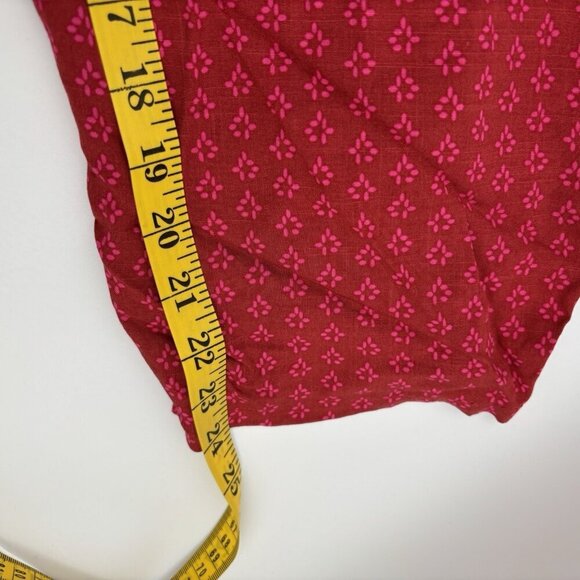 Knox Rose XS Puff 3/4 Sleeve Loose Casual Jumpsuit Straight Fit Red Dot Wide Leg - Picture 7 of 7